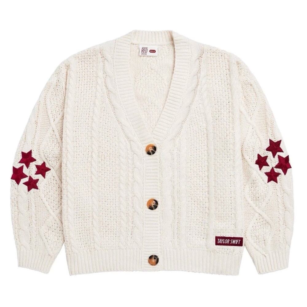 Taylor Swift Cardigan Size M L Red Taylor's Version Eras Tour New Sealed